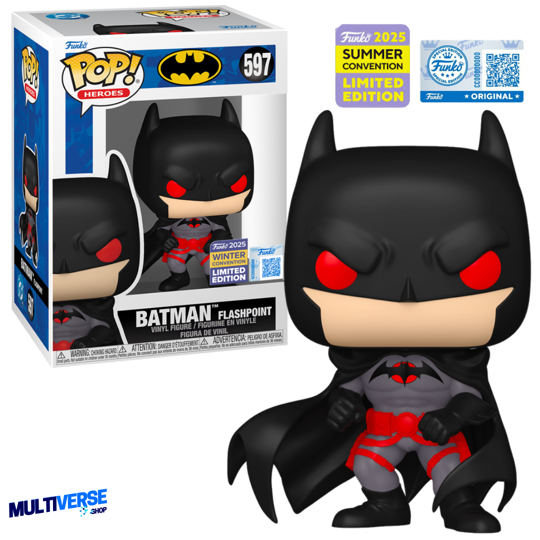 BATMAN FLASHPOINT EXCLUSIVO NYCC WINTER CONVENTION #597 : DC COMICS - FUNKO POP! HEROES