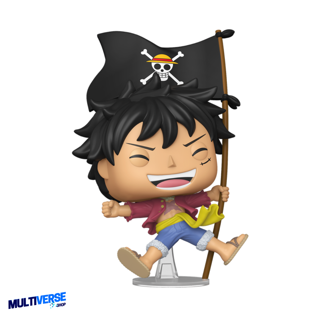 MONKEY D. LUFFY WITH FLAG EXCLUSIVO  #2214 : ONE PIECE - FUNKO POP