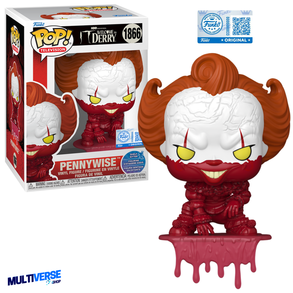 PENYWISE DESPERTAR EXCLUSIVE (SHELF SITTER) : IT WELCOME TO DERRY - FUNKO POP!