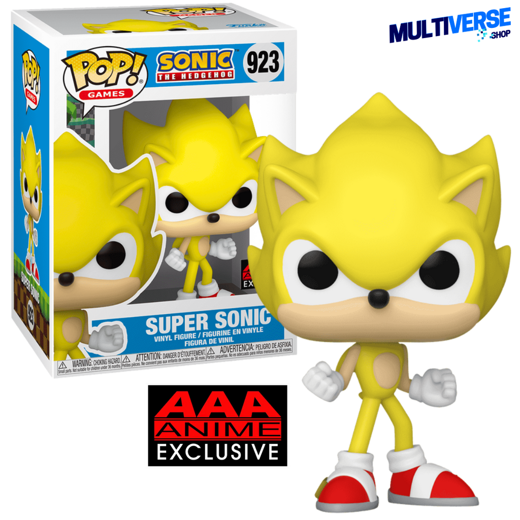 SUPER SONIC (AAA ANIME EXCLUSIVE) #923 : SONIC THE HEDGEHOG  FUNKO POP! GAMES