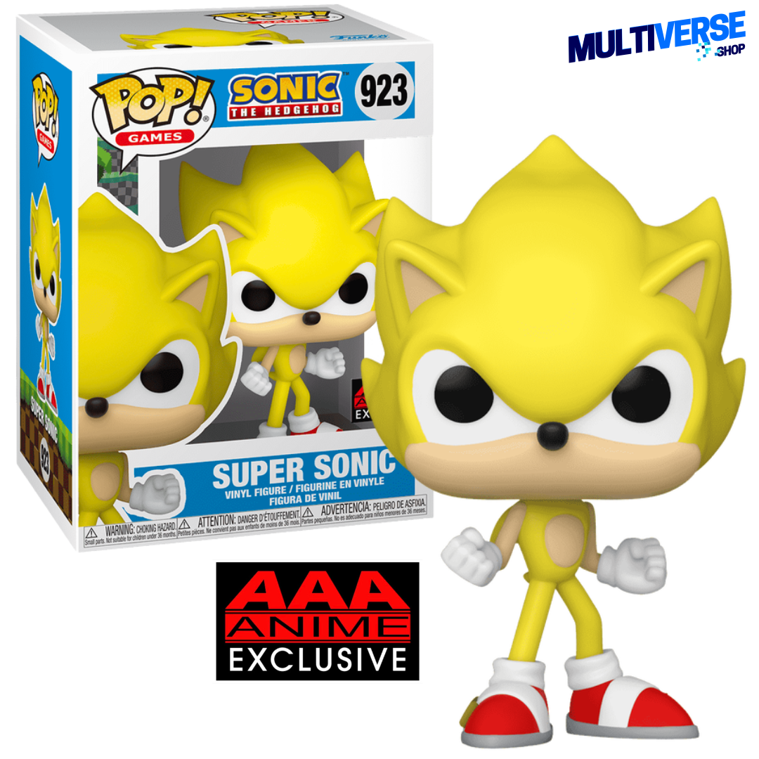 SUPER SONIC (AAA ANIME EXCLUSIVE) #923 : SONIC THE HEDGEHOG  FUNKO POP! GAMES