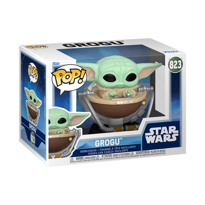 GROGU EN SU CARRITO #823 : STAR WARS THE MANDALORIA  AND GROGU - FUNKO POP