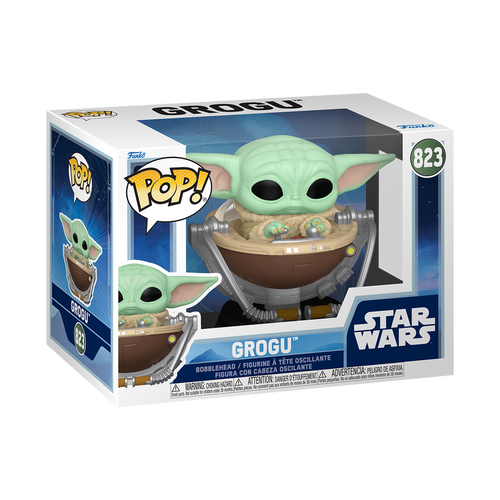 GROGU EN SU CARRITO #823 : STAR WARS THE MANDALORIA  AND GROGU - FUNKO POP