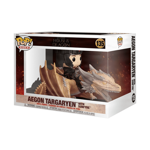 Pop! Rides Deluxe Aegon Targaryen with Sunfyre House of the Dragon