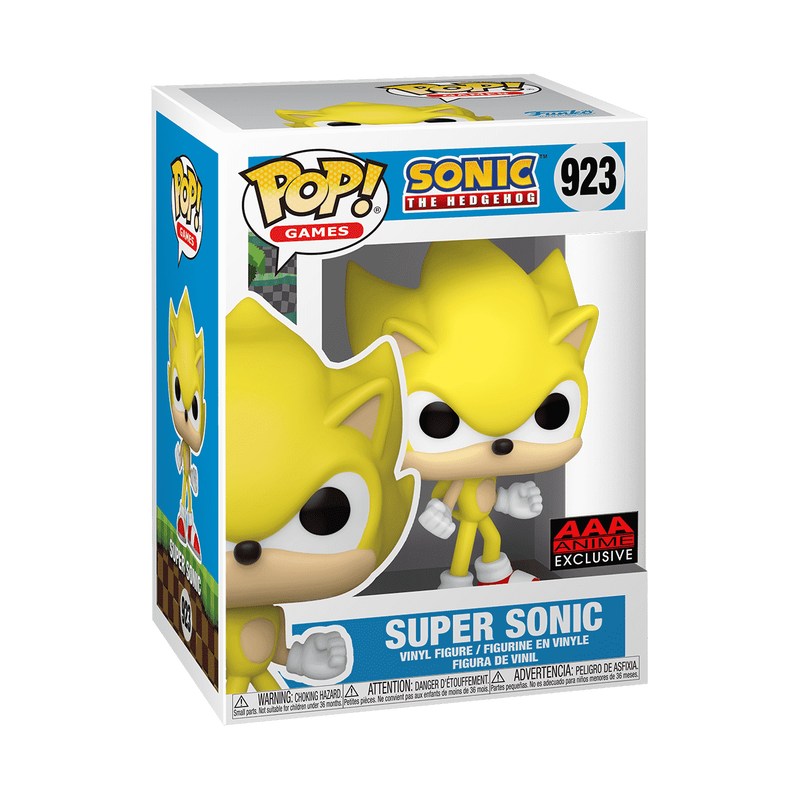 SUPER SONIC (AAA ANIME EXCLUSIVE) #923 : SONIC THE HEDGEHOG  FUNKO POP! GAMES