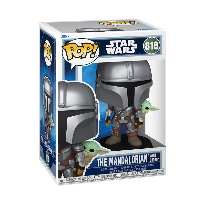 MANDO Y GROGU #818 : STARWARS THE MANDALORIAN AND GROGU - FUNKO POP