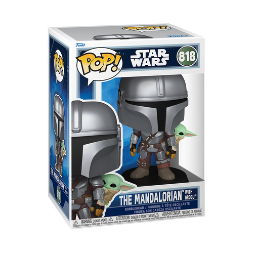 MANDO Y GROGU #818 : STARWARS THE MANDALORIAN AND GROGU - FUNKO POP