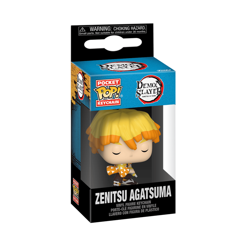 ZENITSU AGATSUMA LLAVERO : DEMON SLAYER FUNKO POP! KEYCHAIN