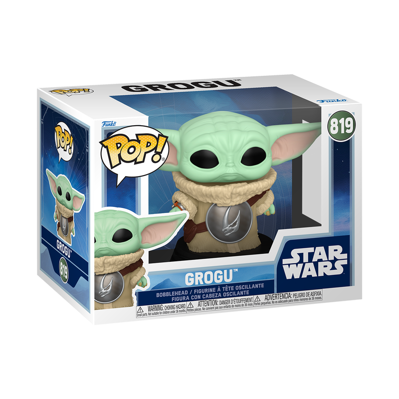GROGU CON ARMADURA #819 : STAR WARS THE MANDALORIAN AND GROGU - FUNKO POP