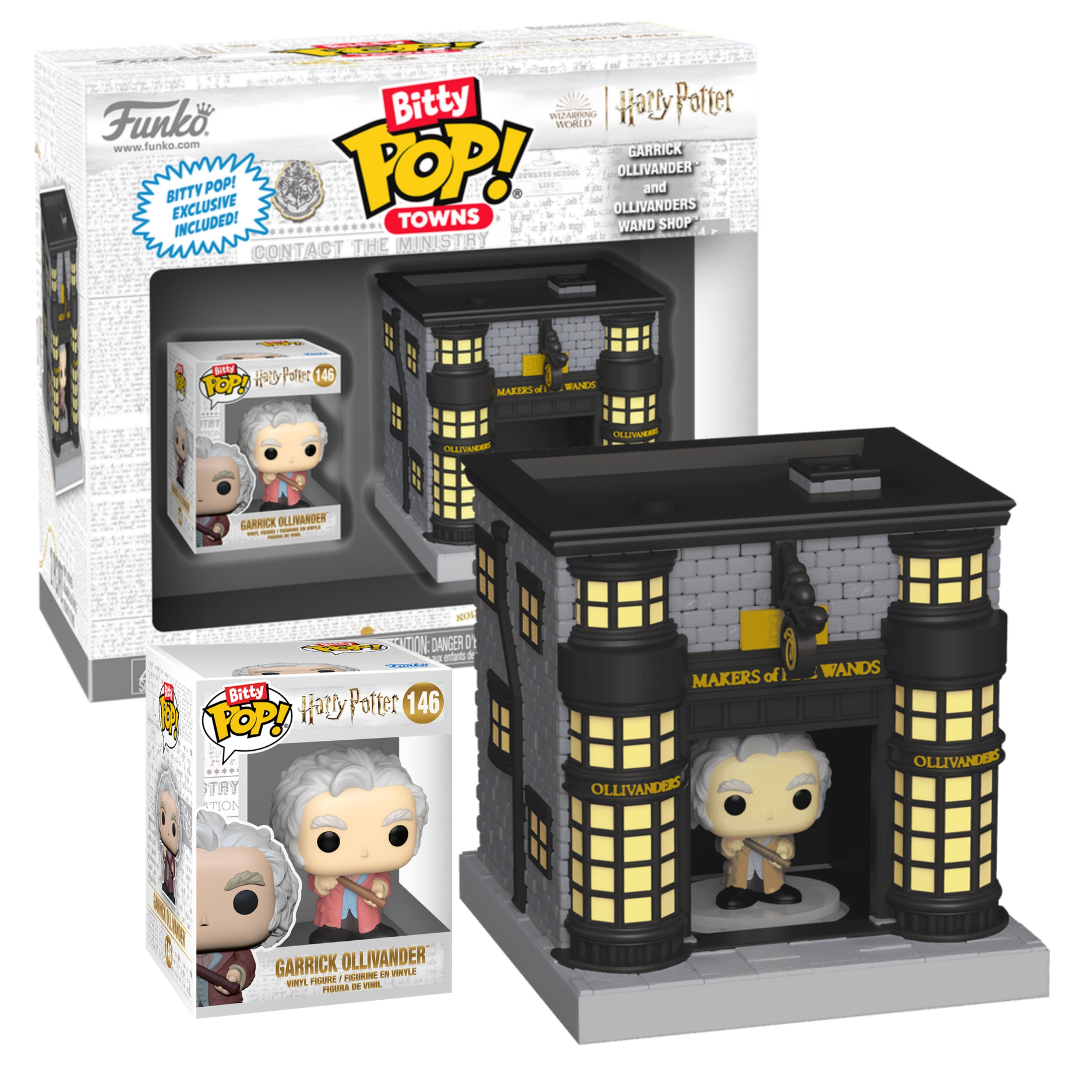 OLLIVANDERS TIENDA DE VARITAS : HARRY POTTER - FUNKO BITTY POP TOWN