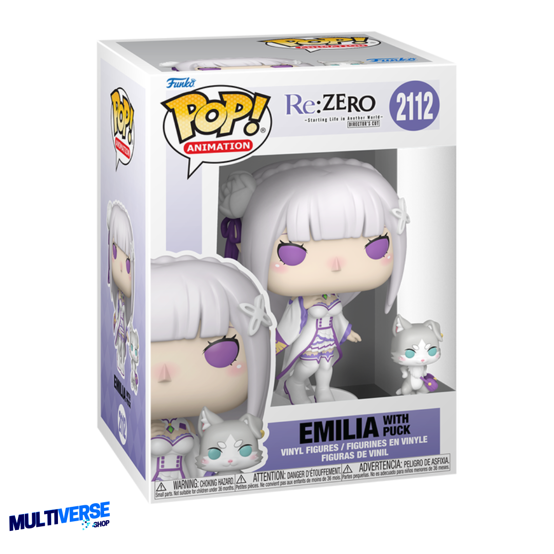 EMILIA CON PUCK #2112 : RE ZERO - FUNKO POP! ANIME