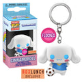 CINNAMONROLL EXCLUSIVO BOX LUNCH FLOCKED (AFELPADO) : SANRIO - FUNKO POP! KEYCHAIN
