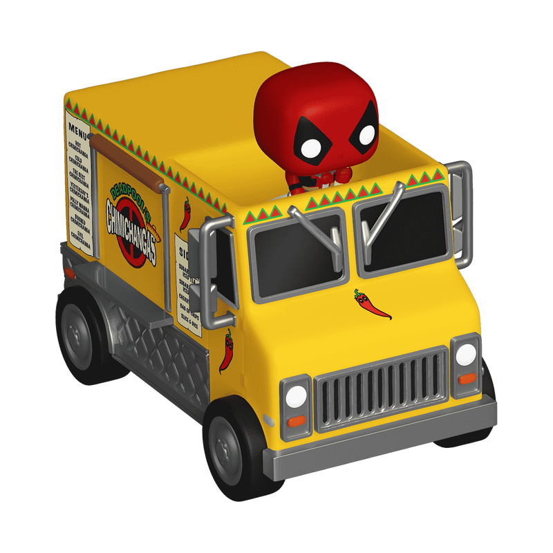 DEADPOOL CON CARRO DE CHIMICHANGAS : MARVEL - FUNKO POP BITTY RIDE