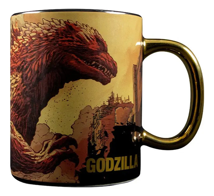 Taza Jumbo Godzilla Cerámica 576ml Diseño Metálico