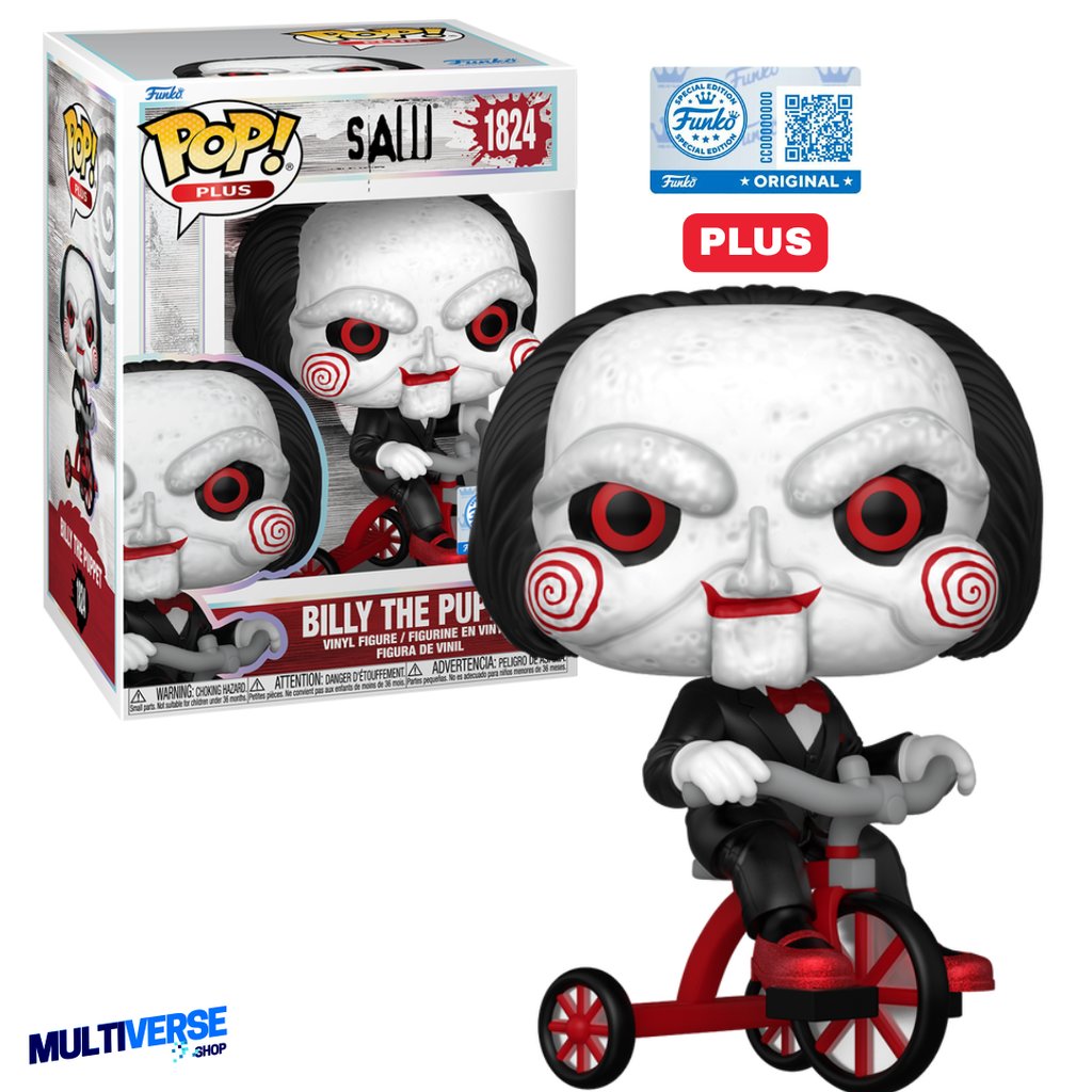 BILLY THE PUPPET EN TRICLO EXCLUSIVO PLUS #1824 : SAW FUNKO POP!